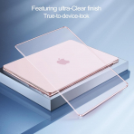 MOSISO Kristal Ultra �nce MacBook Neo Laptop K�l�f�-Crystal Blush