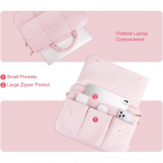MOSISO Laptop Omuz antas (15-16 in)-Pink 