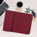 MOSISO MacBook Air/Pro Uyumlu anta (13 in)-Wine Red