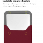 MOSISO MacBook Air/Pro Uyumlu anta (13 in)-Wine Red