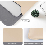 MOSISO MacBook Air/Pro Uyumlu anta (13 in)-Apricot 