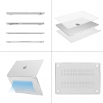 MOSISO MacBook Air Koruyucu Klf (15 in)(2023)-Lavender Gray