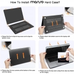 MOSISO MacBook Air Koruyucu Klf (15 in)(2023)-Slate Gray