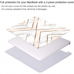 iCasso MacBook Air Desenli Klf (13 in)-Geometric Marble 