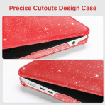 MOSISO MacBook Air M4/M3/M2 Uyumlu Klf (15 in)-Red