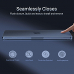 MOSISO MacBook Neo Parmak �zi B�rakmayan Laptop K�l�f�-Indigo Clear