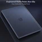 MOSISO MacBook Neo Parmak �zi B�rakmayan Laptop K�l�f�-Indigo Clear