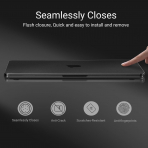 MOSISO MacBook Neo Parmak �zi B�rakmayan Laptop K�l�f�-Black Clear