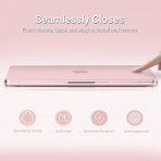 MOSISO MacBook Neo Parmak �zi B�rakmayan Laptop K�l�f�-Blush Clear