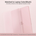 MOSISO MacBook Neo Parmak �zi B�rakmayan Laptop K�l�f�-Blush Clear