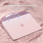 MOSISO MacBook Neo Parmak �zi B�rakmayan Laptop K�l�f�-Blush Clear