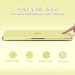MOSISO MacBook Neo Parmak �zi B�rakmayan Laptop K�l�f�-Citrus Clear