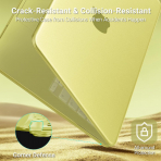MOSISO MacBook Neo Parmak �zi B�rakmayan Laptop K�l�f�-Citrus Clear