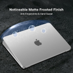 MOSISO MacBook Neo Parmak �zi B�rakmayan Laptop K�l�f�-Matte Clear