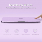 MOSISO MacBook Neo Parmak �zi B�rakmayan Laptop K�l�f�-Purple