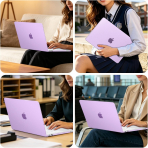 MOSISO MacBook Neo Parmak �zi B�rakmayan Laptop K�l�f�-Purple