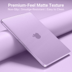 MOSISO MacBook Neo Parmak �zi B�rakmayan Laptop K�l�f�-Purple