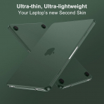 MOSISO MacBook Neo Parmak �zi B�rakmayan Laptop K�l�f�-Emerald Green