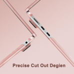 MOSISO MacBook Air M4 Sert Klf (13 in)-Peach Fuzz