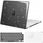 MOSISO Simli MacBook Neo Laptop K�l�f Seti-Black