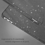 MOSISO Simli MacBook Neo Laptop K�l�f Seti-Black