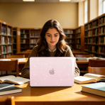 MOSISO Simli MacBook Neo Laptop K�l�f Seti-Blush