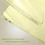 MOSISO Simli MacBook Neo Laptop K�l�f Seti-Citrus
