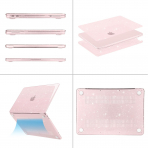 MOSISO Simli MacBook Neo Laptop K�l�f�-Blush