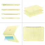 MOSISO Simli MacBook Neo Laptop K�l�f�-Citrus