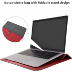 MOSISO Timsah Derisi Desenli Laptop �antas� (13 in�)-Red