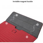 MOSISO Timsah Derisi Desenli Laptop �antas� (13 in�)-Red
