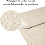 MOSISO Timsah Derisi Desenli Laptop �antas� (13 in�)-Beige