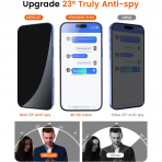 MRGLAS Apple iPhone 16 Privacy Ekran Koruyucu (4 Adet)
