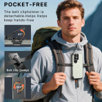 MYBAT Samsung Galaxy S26 Ultra Maverick Klipsli K�l�f-Natural Titanium