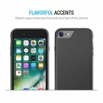 Maxboost Apple iPhone 7 Vibrance Serisi K�l�f-Jet Black