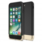 Maxboost Apple iPhone 7 Vibrance Serisi Klf-Black-Champagne Gold
