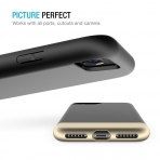 Maxboost Apple iPhone 7 Vibrance Serisi K�l�f-Black-Champagne Gold