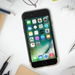 Maxboost Apple iPhone 7 Vibrance Serisi K�l�f-Black-Champagne Gold