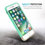 Maxboost Apple iPhone 7 Vibrance Serisi K�l�f-Turquoise-Champagne Gold