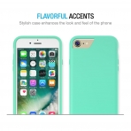 Maxboost Apple iPhone 7 Vibrance Serisi K�l�f-Turquoise-Champagne Gold