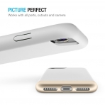 Maxboost Apple iPhone 7 Vibrance Serisi K�l�f-White-Champagne Gold