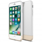 Maxboost Apple iPhone 7 Vibrance Serisi K�l�f-White-Champagne Gold