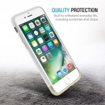 Maxboost Apple iPhone 7 Vibrance Serisi K�l�f-White-Champagne Gold