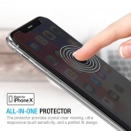 Maxboost iPhone X Privacy Siyah Temperli Cam Ekran Koruyucu (3 Adet)