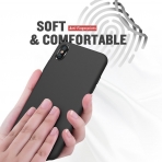 MeanLove Apple iPhone X Silikon K�l�f-Black