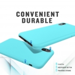 MeanLove Apple iPhone X Silikon K�l�f-Blue