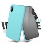 MeanLove Apple iPhone X Silikon K�l�f-Blue