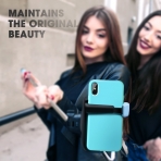 MeanLove Apple iPhone X Silikon K�l�f-Blue