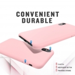 MeanLove Apple iPhone X Silikon K�l�f-Pink