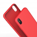 MeanLove Apple iPhone X Silikon K�l�f-Red